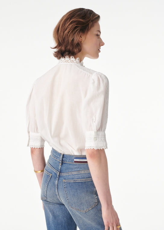 Arseneneo Blouse in White from VANESSA BRUNO at Edito boutique