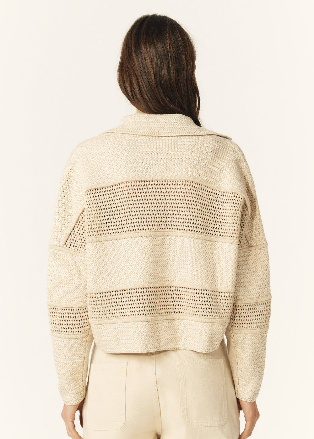 Val Cardigan in Ecru from Ba&sh