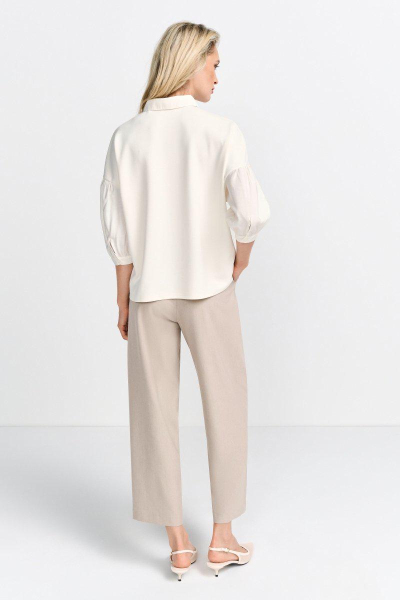 Polo Blouse in Pearl from Rich & Royal