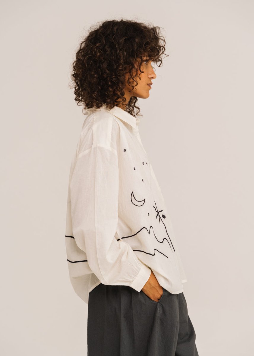 Ali Casa Shirt in Ecru from SACRECOEUR at Edito boutique