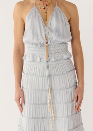 Alina Halter Top in Dove from FLANNEL at Edito boutique