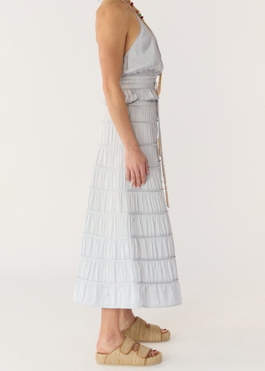 Alina Halter Top in Dove from FLANNEL at Edito boutique