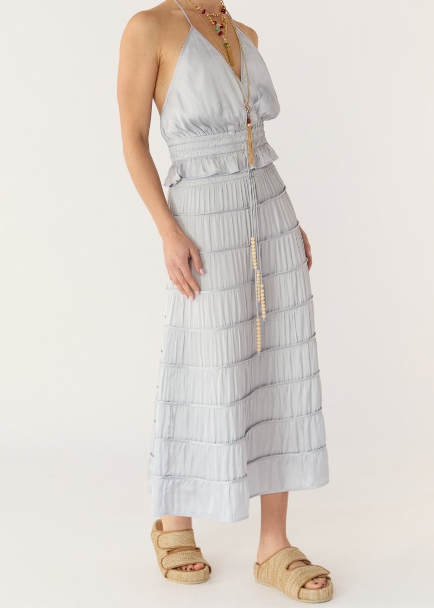 Alina Halter Top in Dove from FLANNEL at Edito boutique
