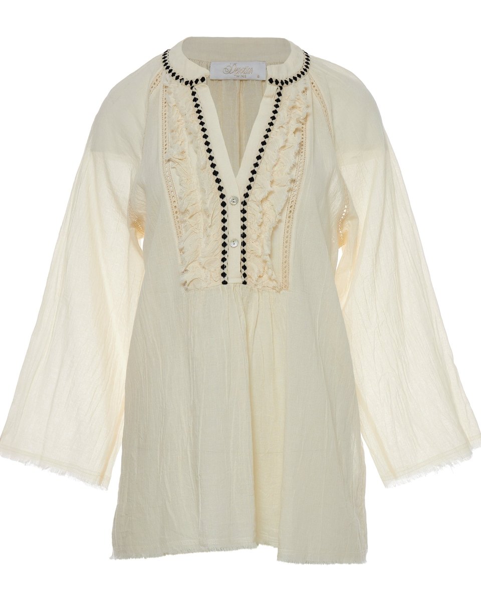 Apology Blouse in Off White from DEVOTION TWINS at Edito boutique