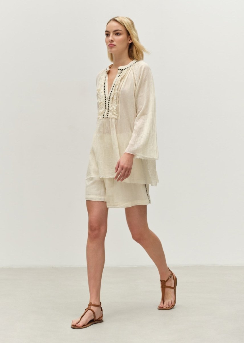 Apology Blouse in Off White from DEVOTION TWINS at Edito boutique