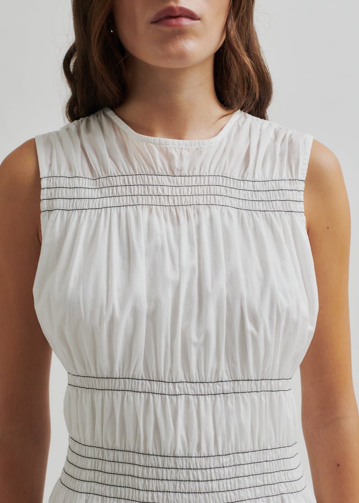 Avida Dress in White from SECOND FEMALE at Edito boutique