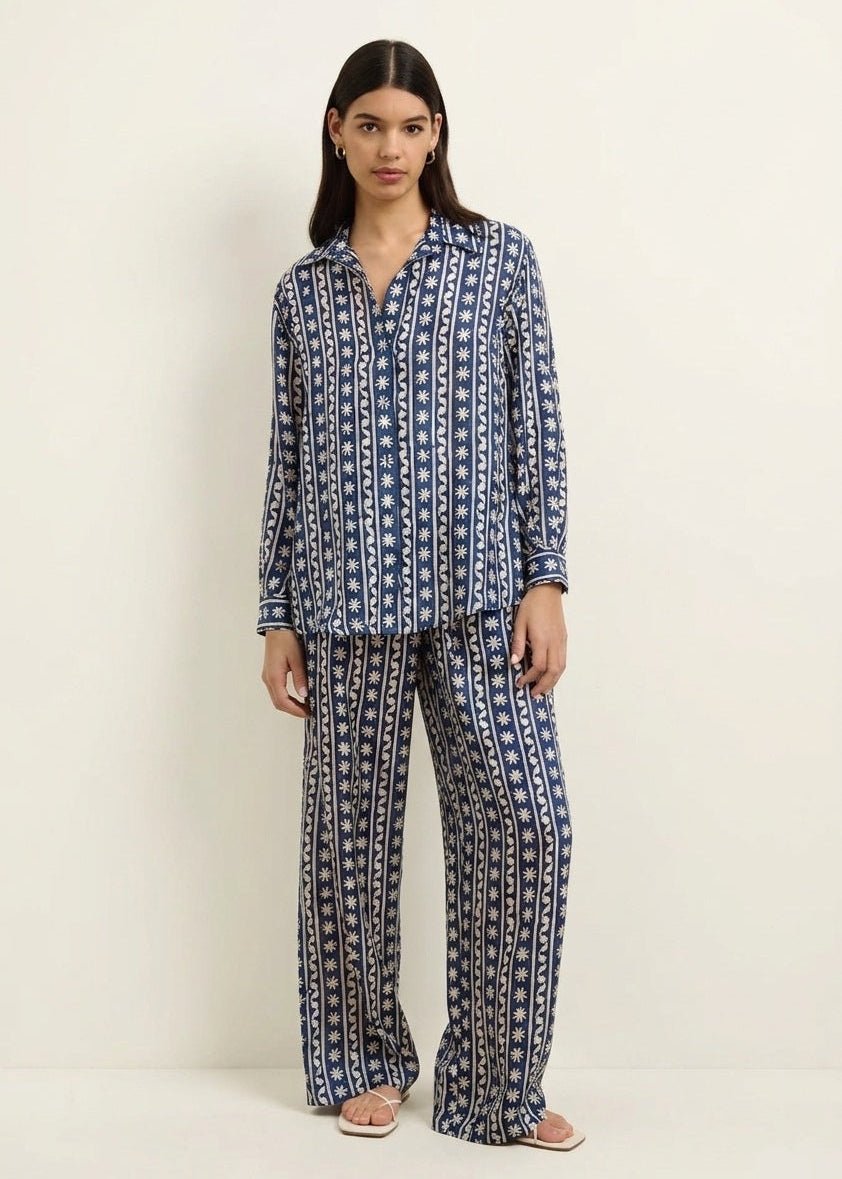 Azra Pant in Wave Wonder from HANNAH ARTWEAR at Edito boutique