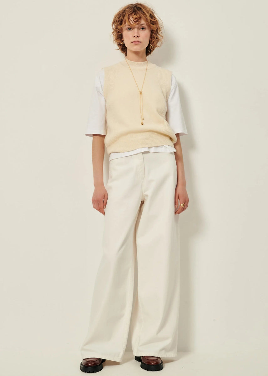 Baynino Sleeveless Jumper in Fleur De Sel from SESSUN at Edito boutique
