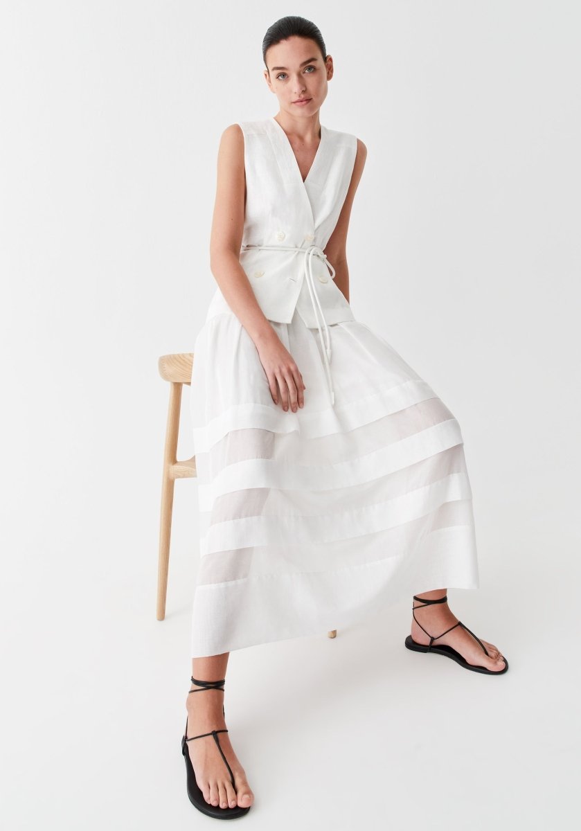 Belle Skirt in Ivory from MORRISON at Edito boutique