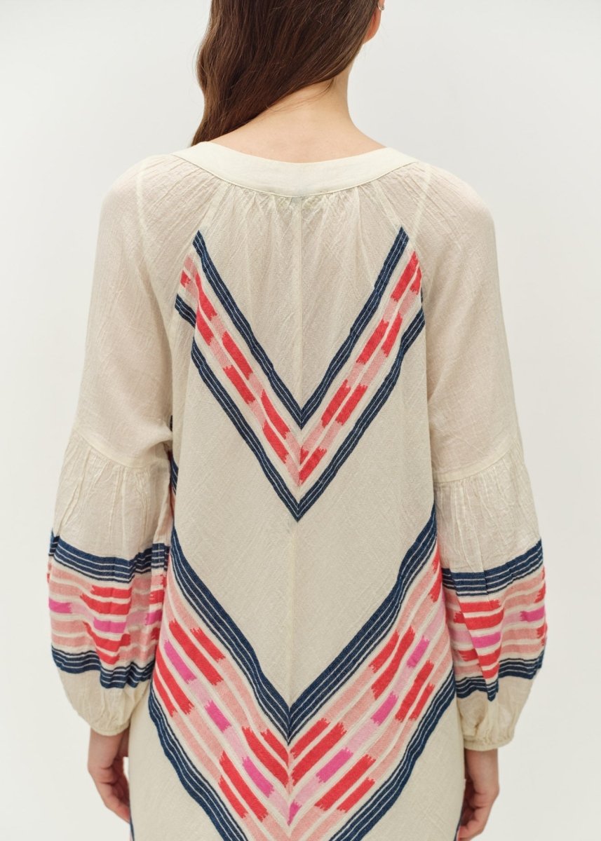Beloved Dress in Navy/Red from DEVOTION TWINS at Edito boutique