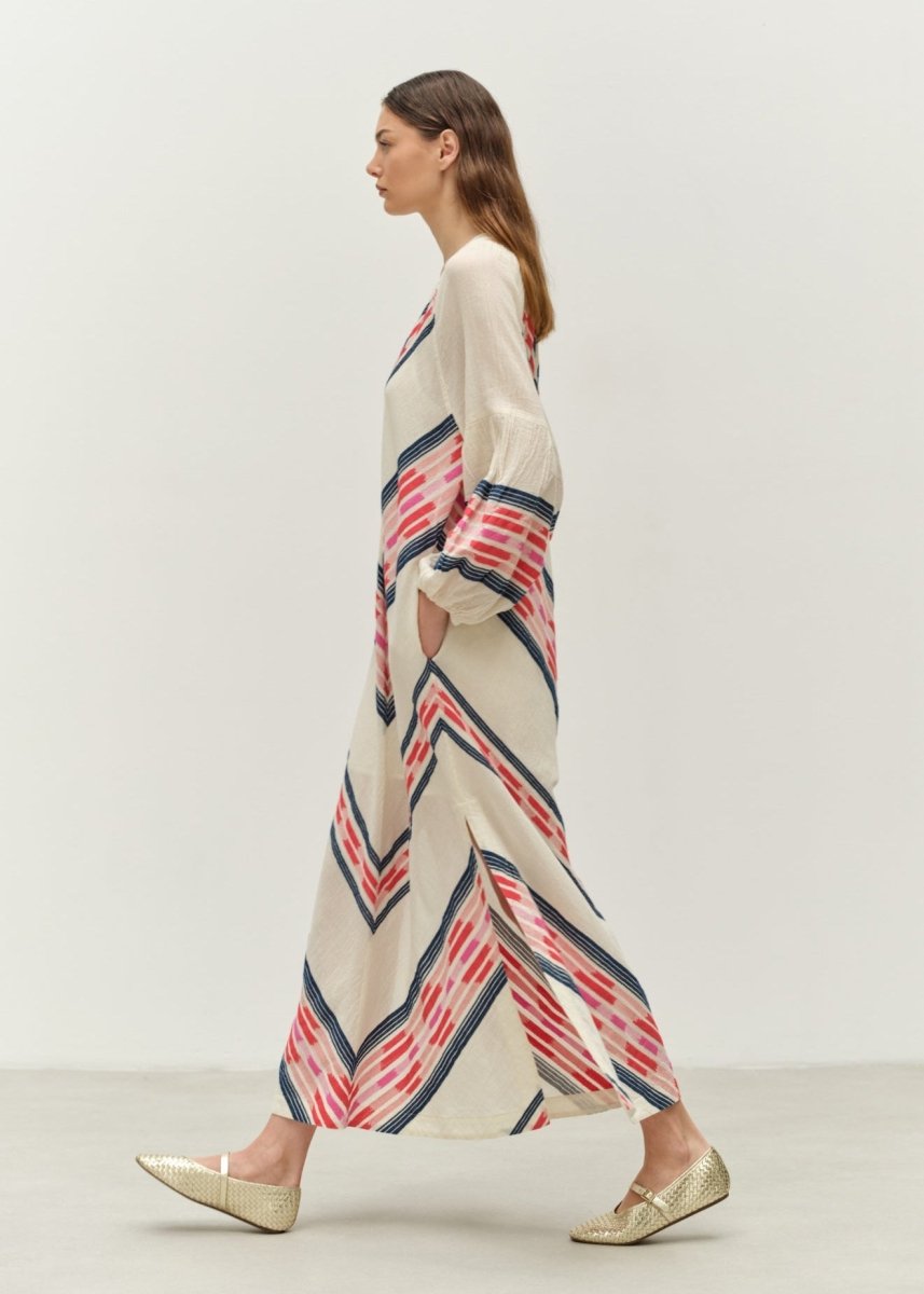 Beloved Dress in Navy/Red from DEVOTION TWINS at Edito boutique