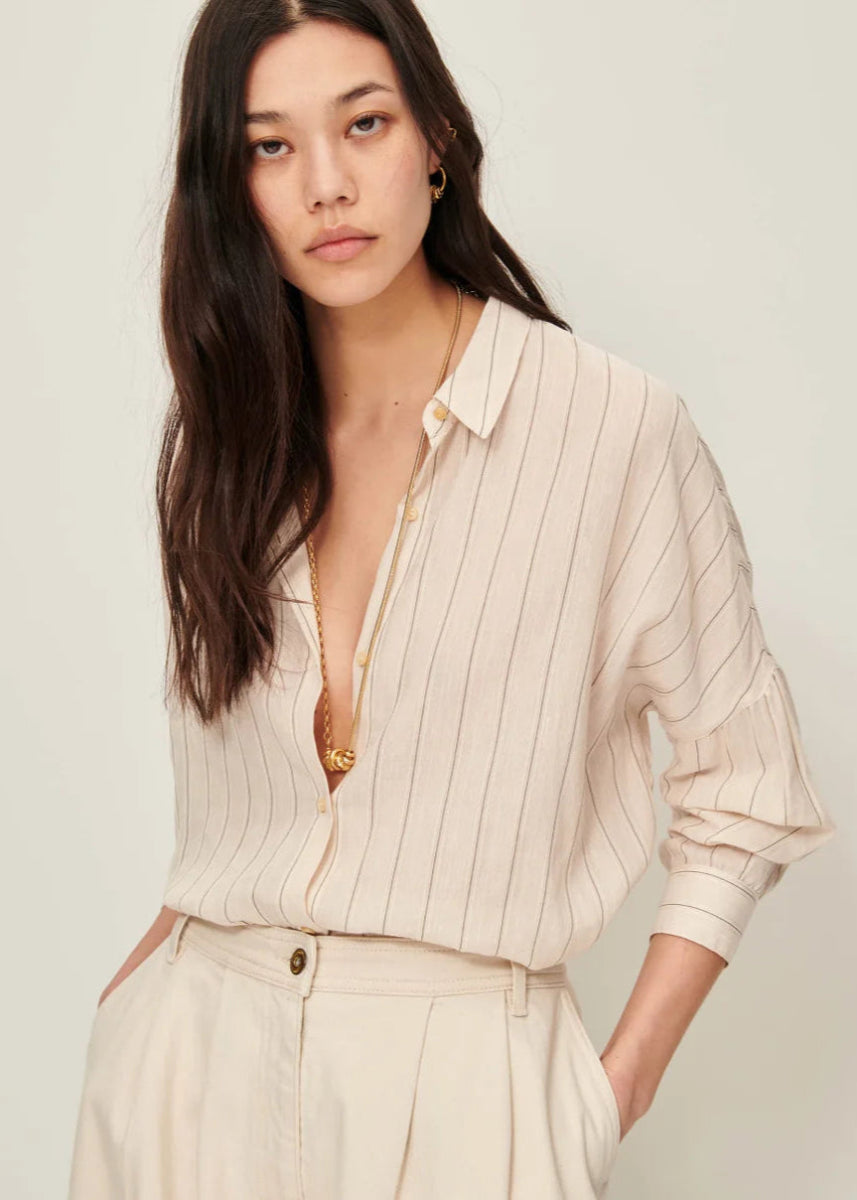 Botan Shirt in Sandblack from SESSUN at Edito boutique