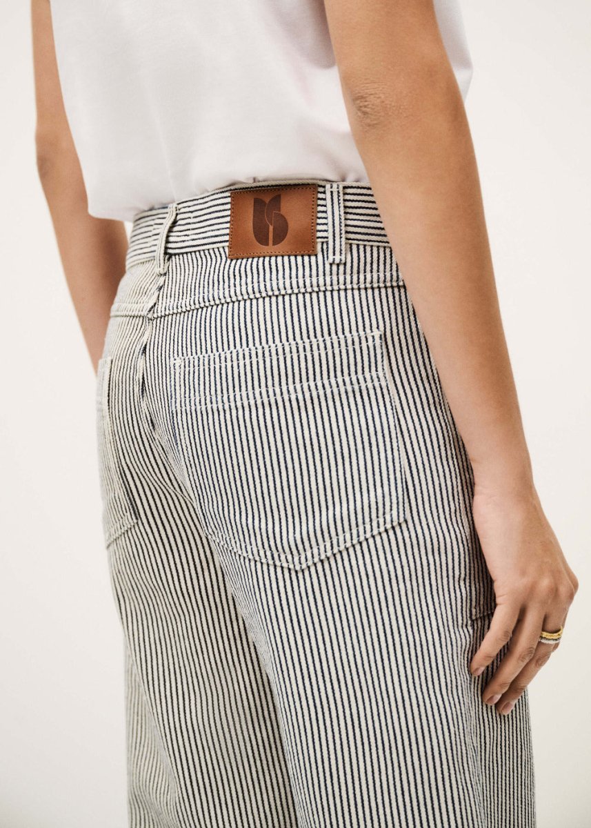 Carpenter Wide Pants in Pinstripe from BA&SH at Edito boutique