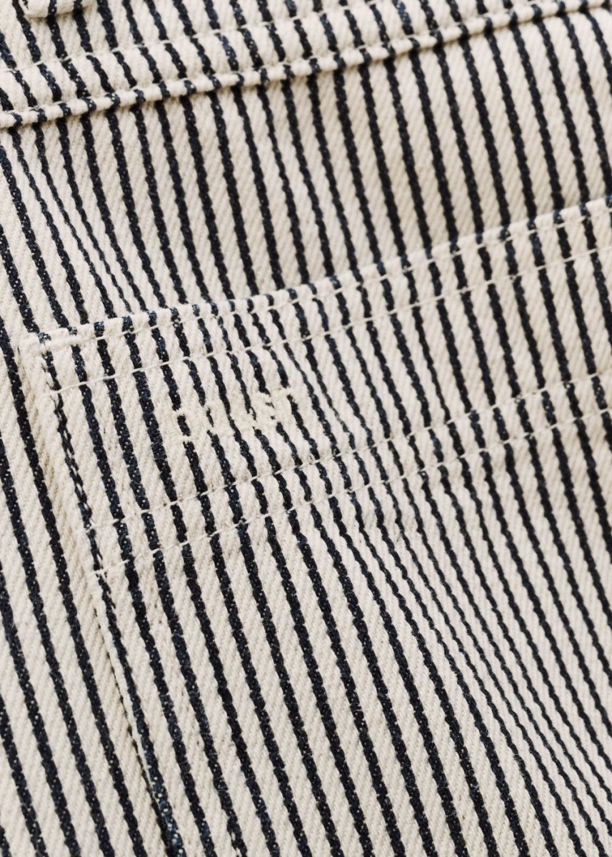 Carpenter Wide Pants in Pinstripe from BA&SH at Edito boutique