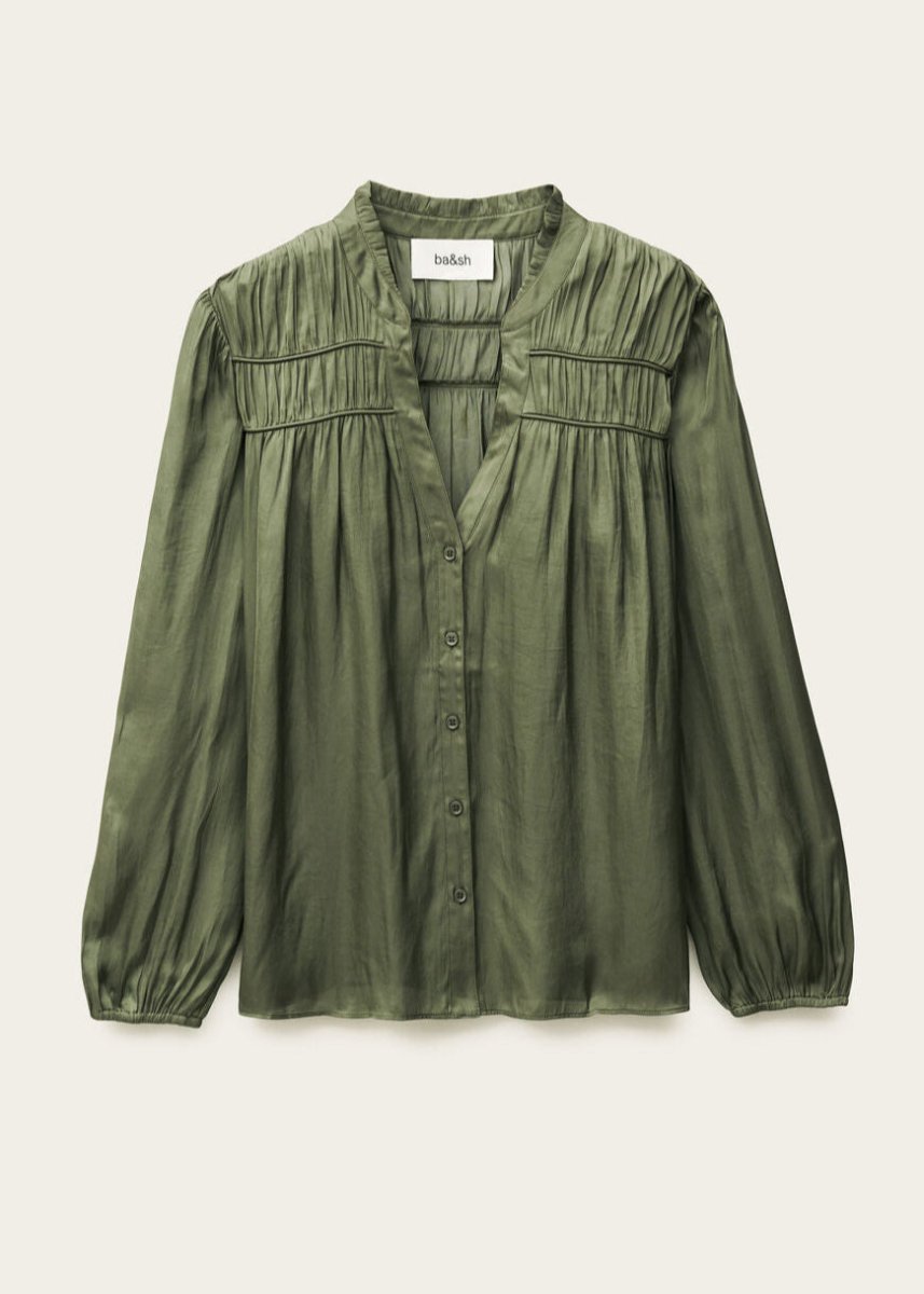 Cessia Shirt in Khaki from BA&SH at Edito boutique