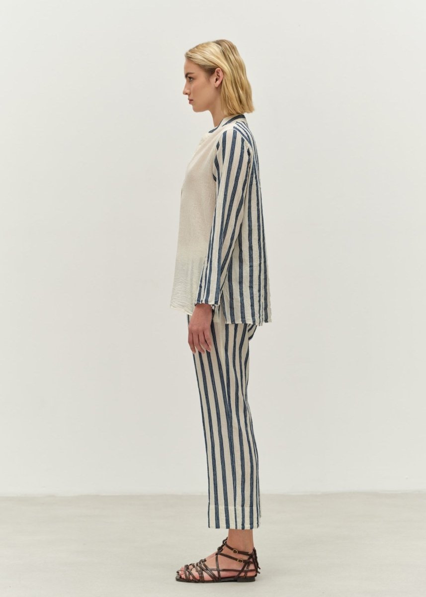 Chummy Top in Ecru/Navy from DEVOTION TWINS at Edito boutique