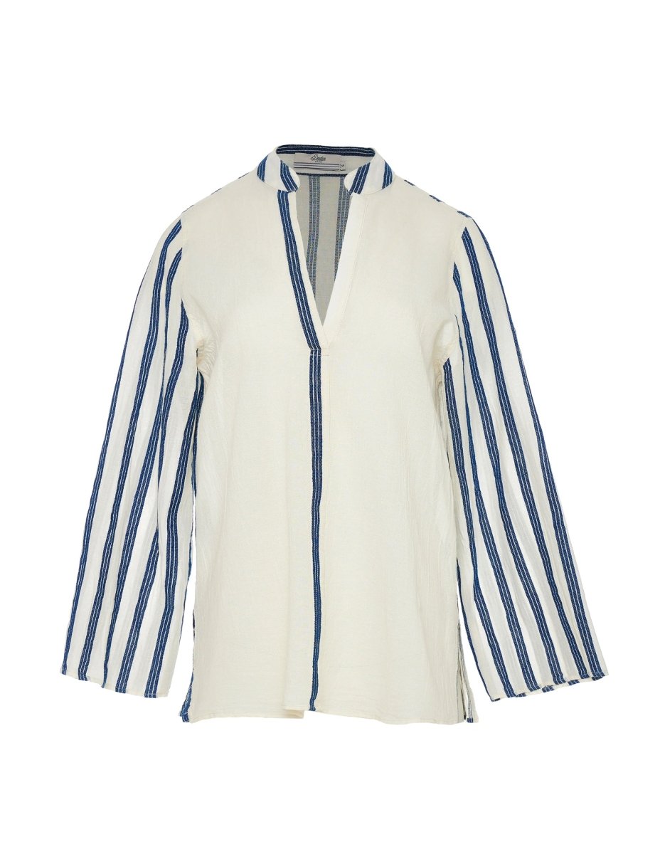 Chummy Top in Ecru/Navy from DEVOTION TWINS at Edito boutique