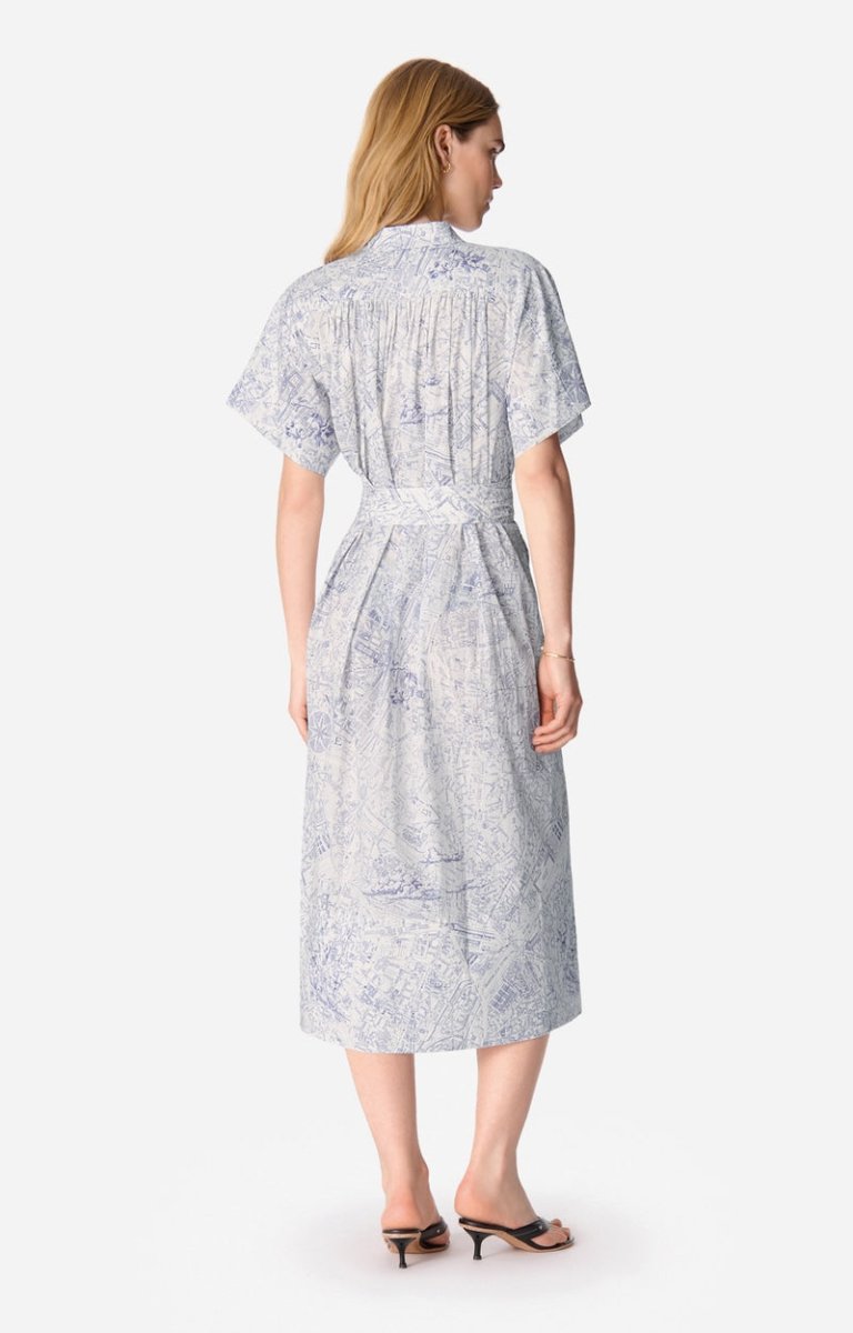 Ciao Dress in White Blue from VANESSA BRUNO at Edito boutique