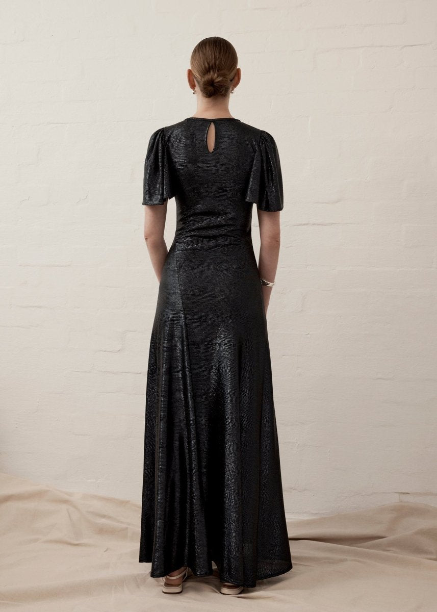 Como Maxi Dress in Navy from LUXE DE VALENTINA at Edito boutique