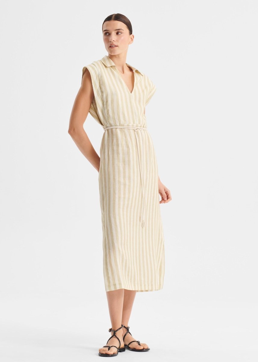 Cybil Linen Dress in Stripe from MORRISON at Edito boutique