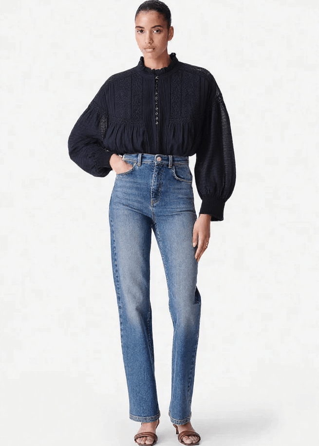 Dahlia Blouse in Black from VANESSA BRUNO at Edito boutique