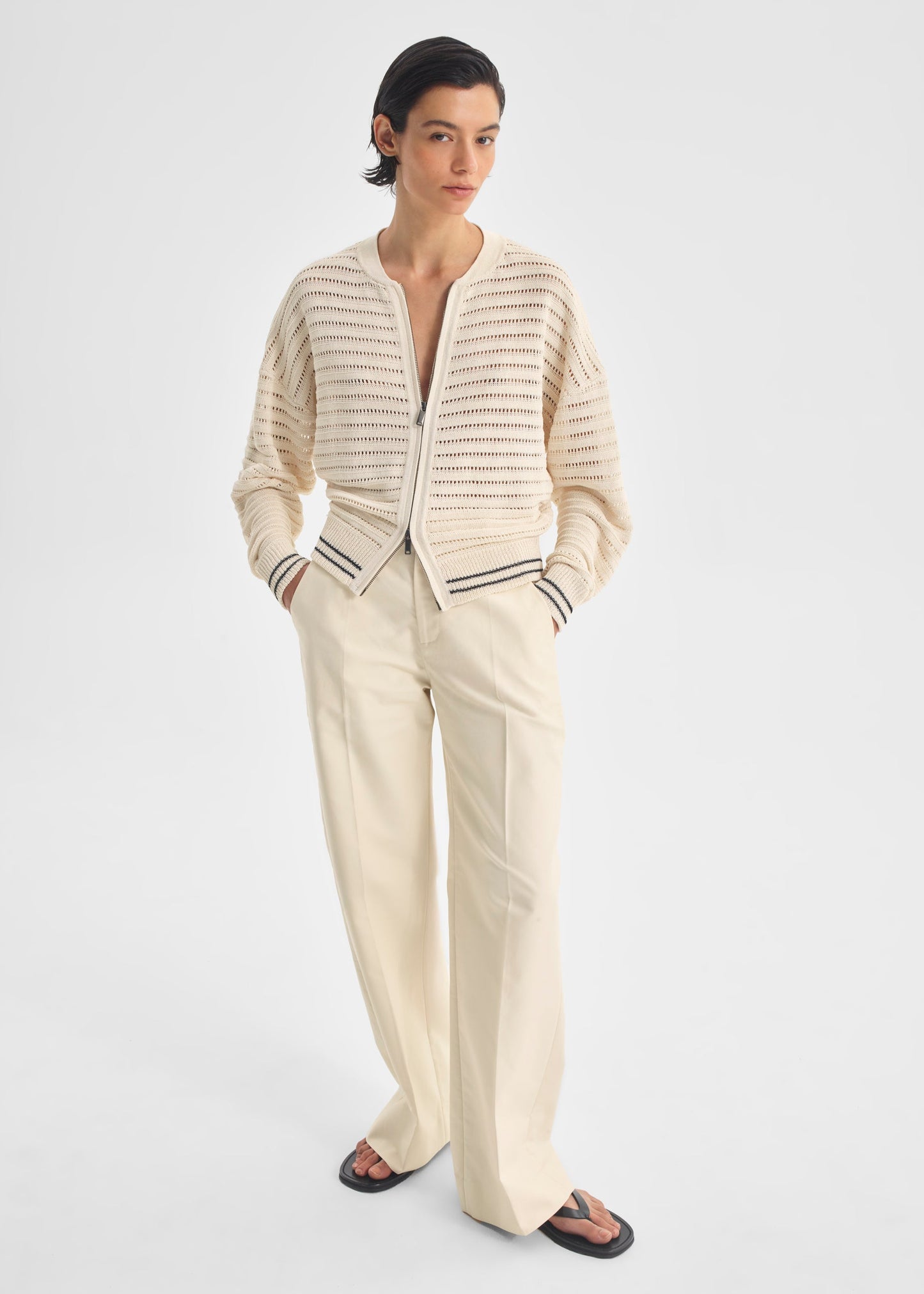 Dallas Knit Jacket in Milk from Morrison