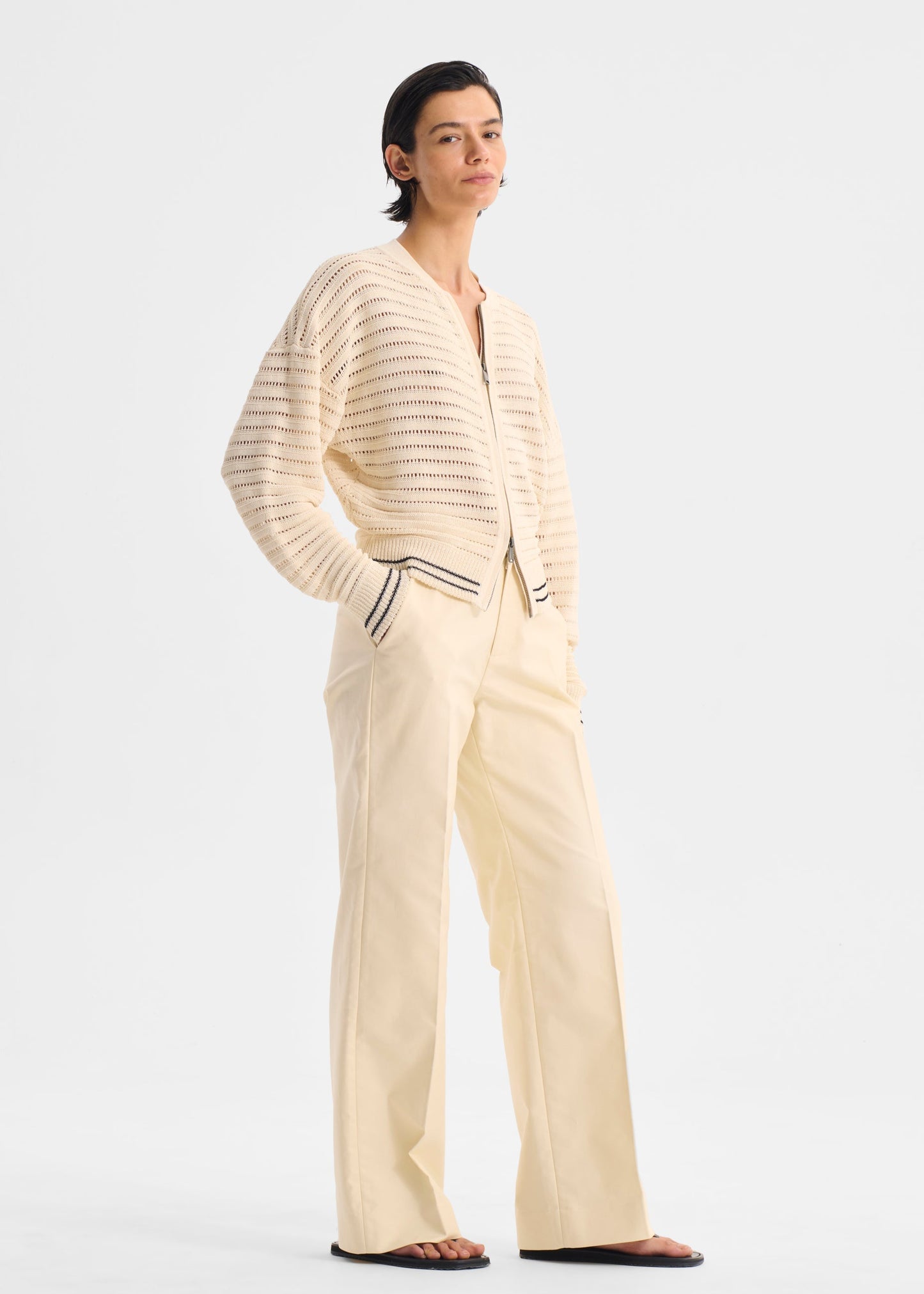 Dallas Knit Jacket in Milk from Morrison