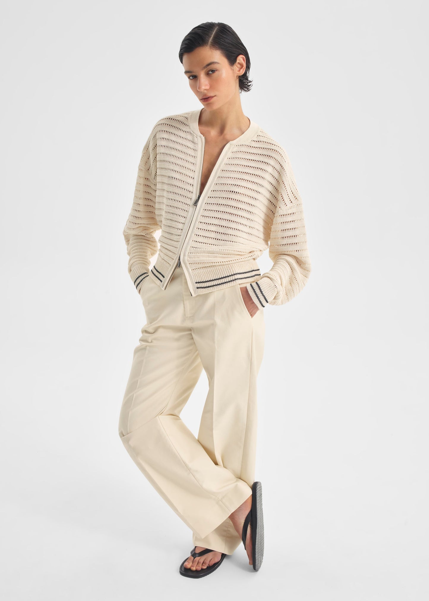 Dallas Knit Jacket in Milk from Morrison