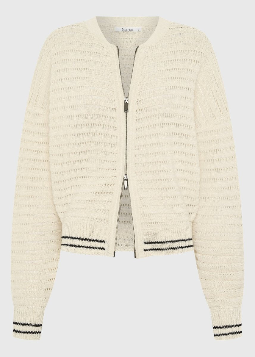 Dallas Knit Jacket in Milk from MORRISON at Edito boutique