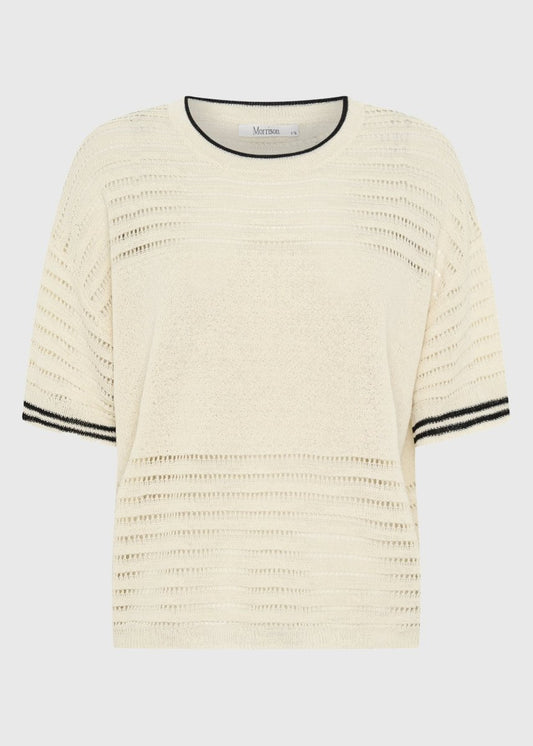 Dallas Knit Tee in Milk from MORRISON at Edito boutique Dallas Knit Tee in Milk from MORRISON at Edito boutique