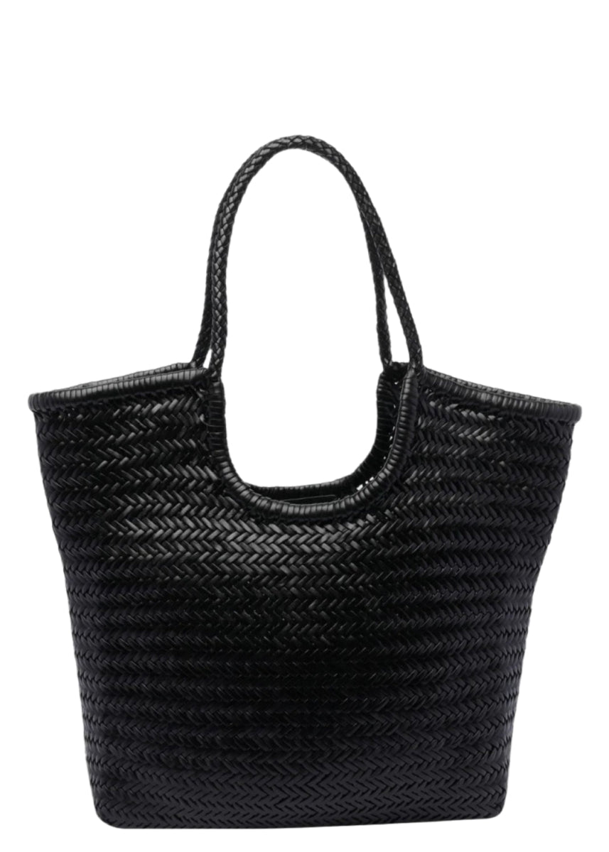 Diagonal Triple Jump Bag in Black from DRAGON DIFFUSION at Edito boutique