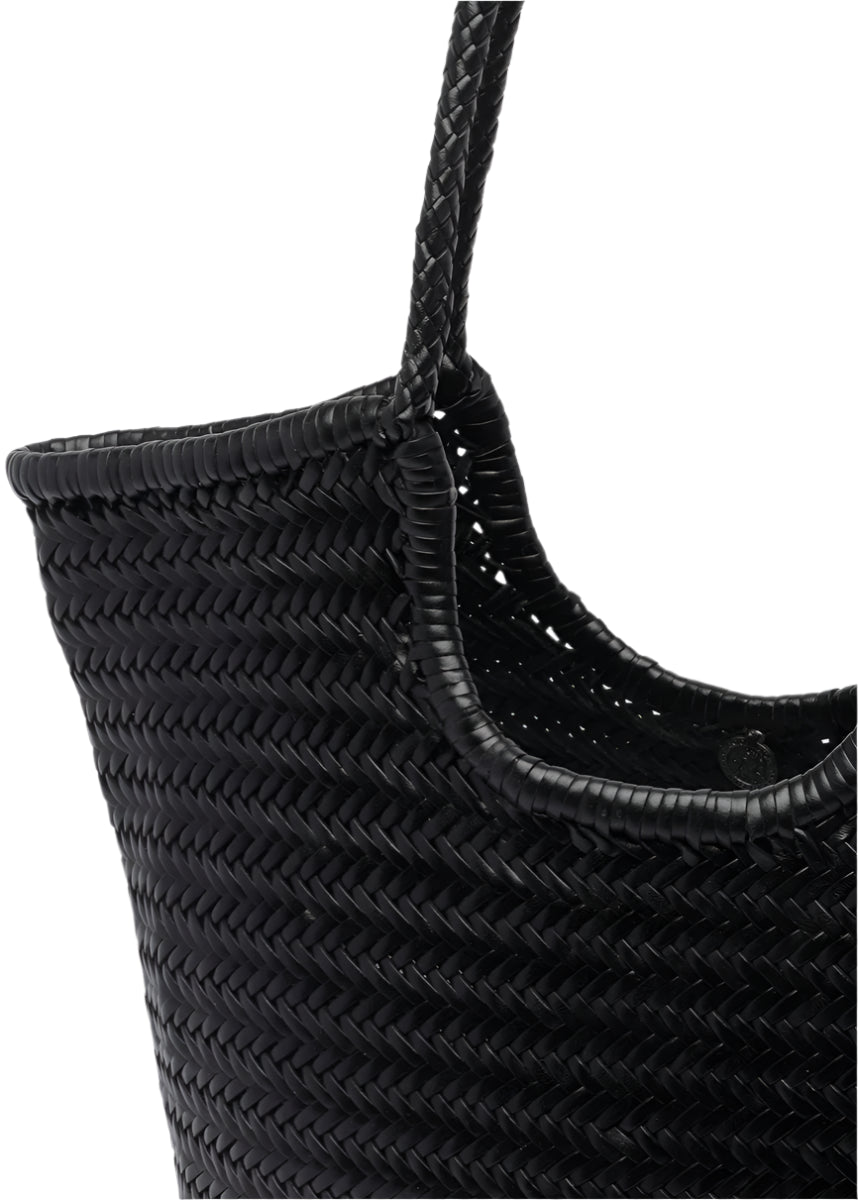 Diagonal Triple Jump Bag in Black from DRAGON DIFFUSION at Edito boutique