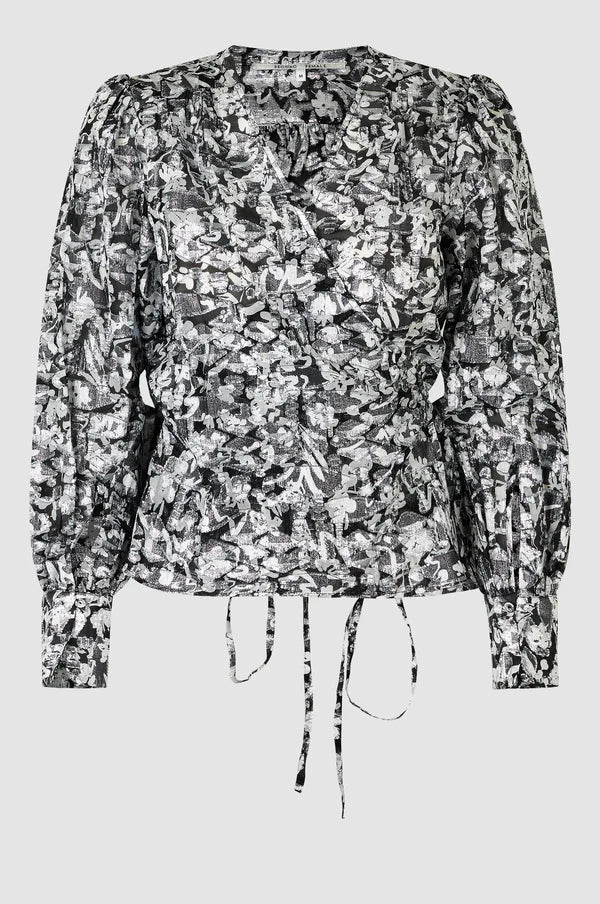 Doodle Wrap Blouse from SECOND FEMALE at Edito boutique