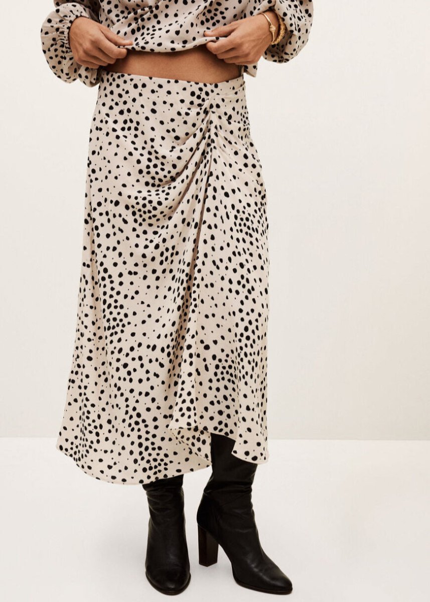 Dopera Midi Skirt in Ecru from BA&SH at Edito boutique