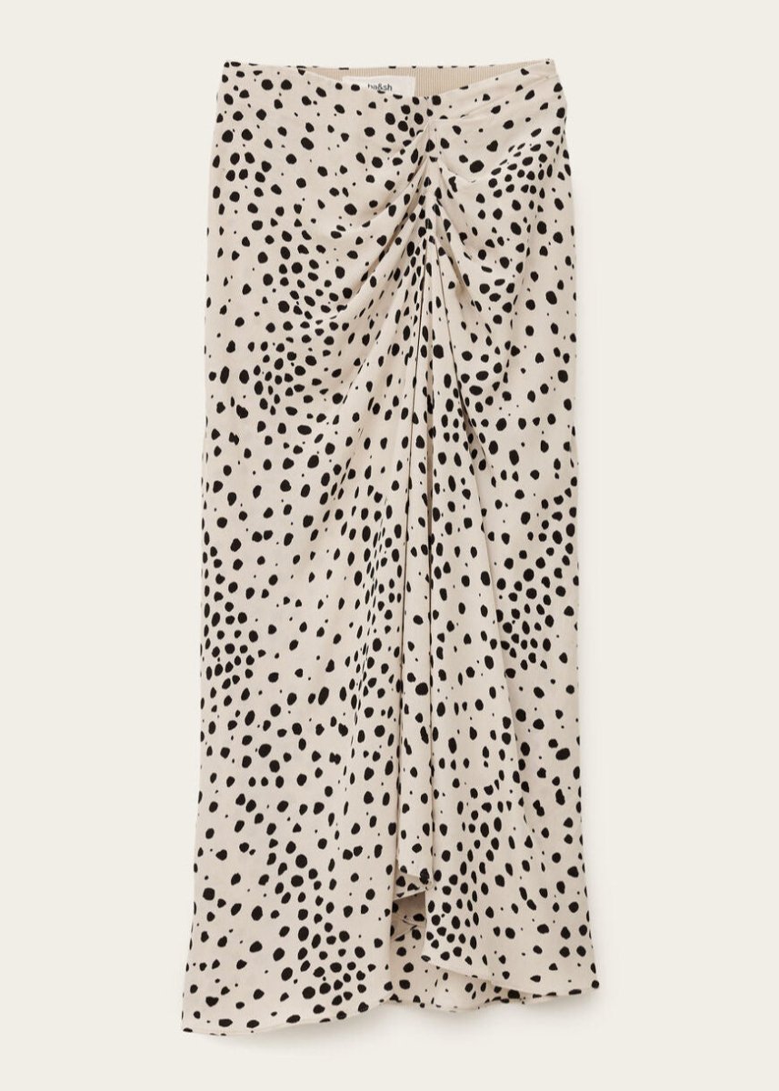 Dopera Midi Skirt in Ecru from BA&SH at Edito boutique