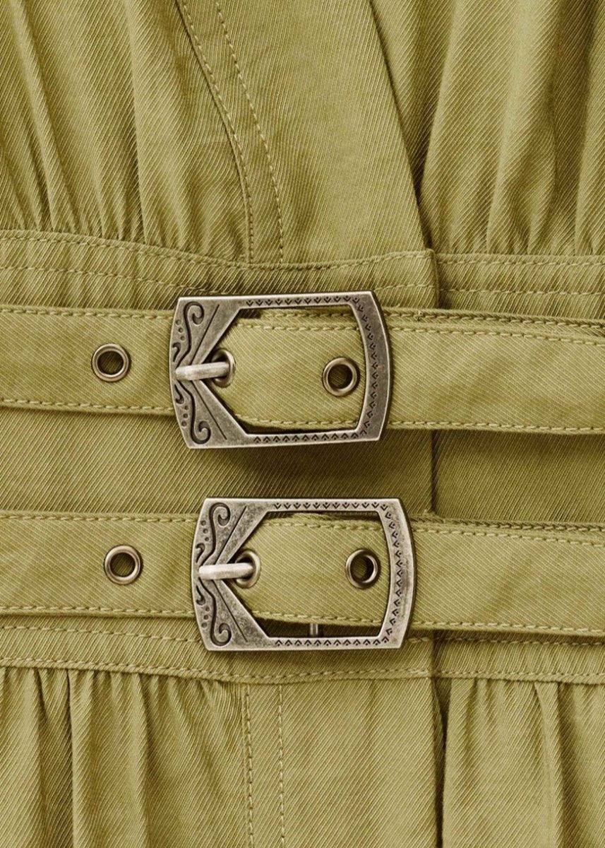 Dove Dress in Khaki from BA&SH at Edito boutique