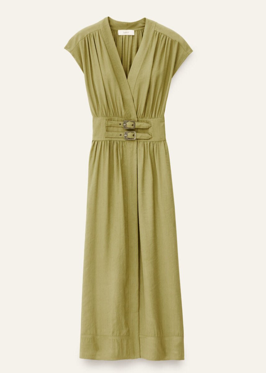 Dove Dress in Khaki from BA&SH at Edito boutique