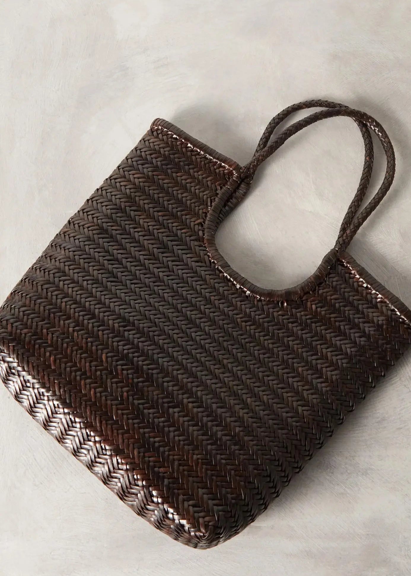Diagonal Triple Jump Bag in Dark Brown from Dragon Diffusion