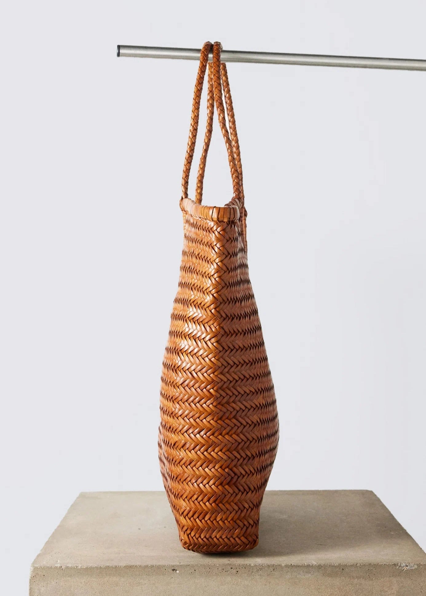 Diagonal Triple Jump Bag in Tan from Dragon Diffusion