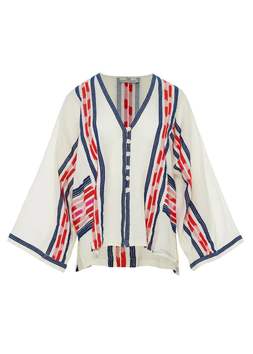 Dreamy Shirt in Navy/Red from DEVOTION TWINS at Edito boutique