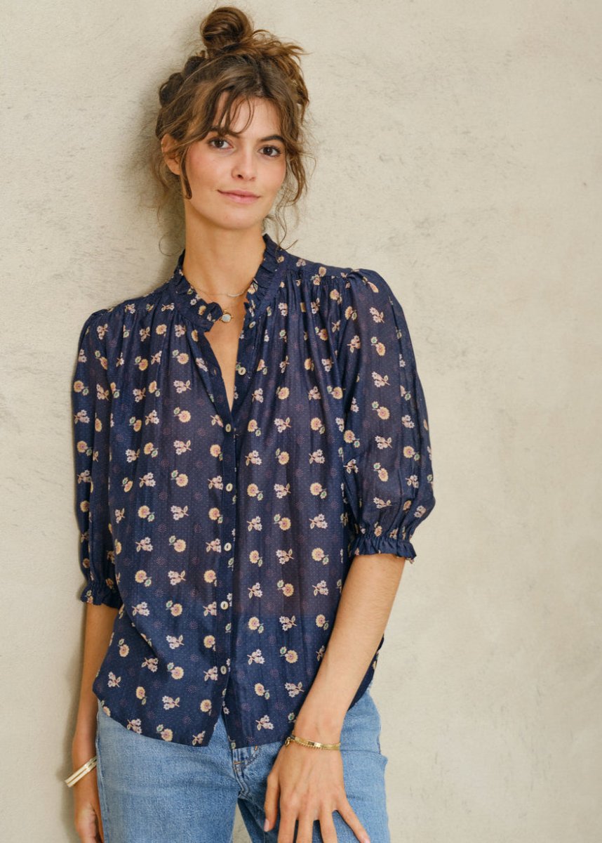 Dulcie Top in Blue from M.A.B.E at Edito boutique