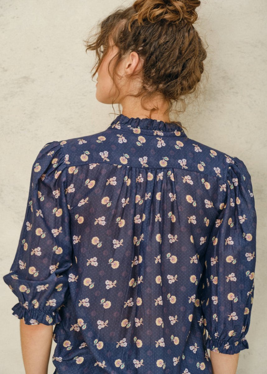 Dulcie Top in Blue from M.A.B.E at Edito boutique