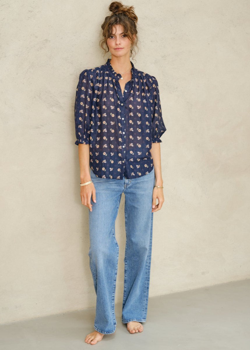 Dulcie Top in Blue from M.A.B.E at Edito boutique
