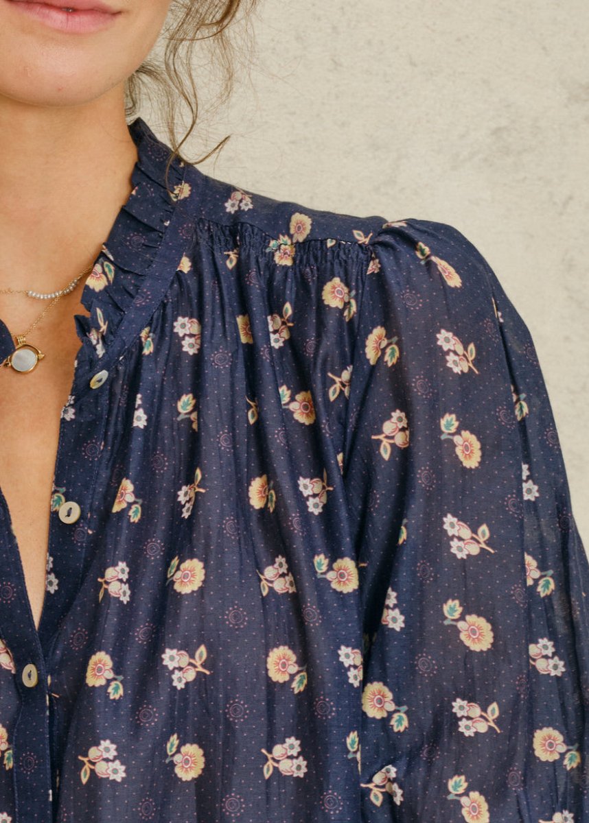 Dulcie Top in Blue from M.A.B.E at Edito boutique