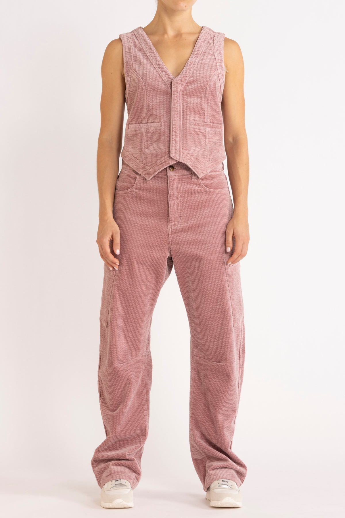Dune Corduroy Pant in Rose from Flannel