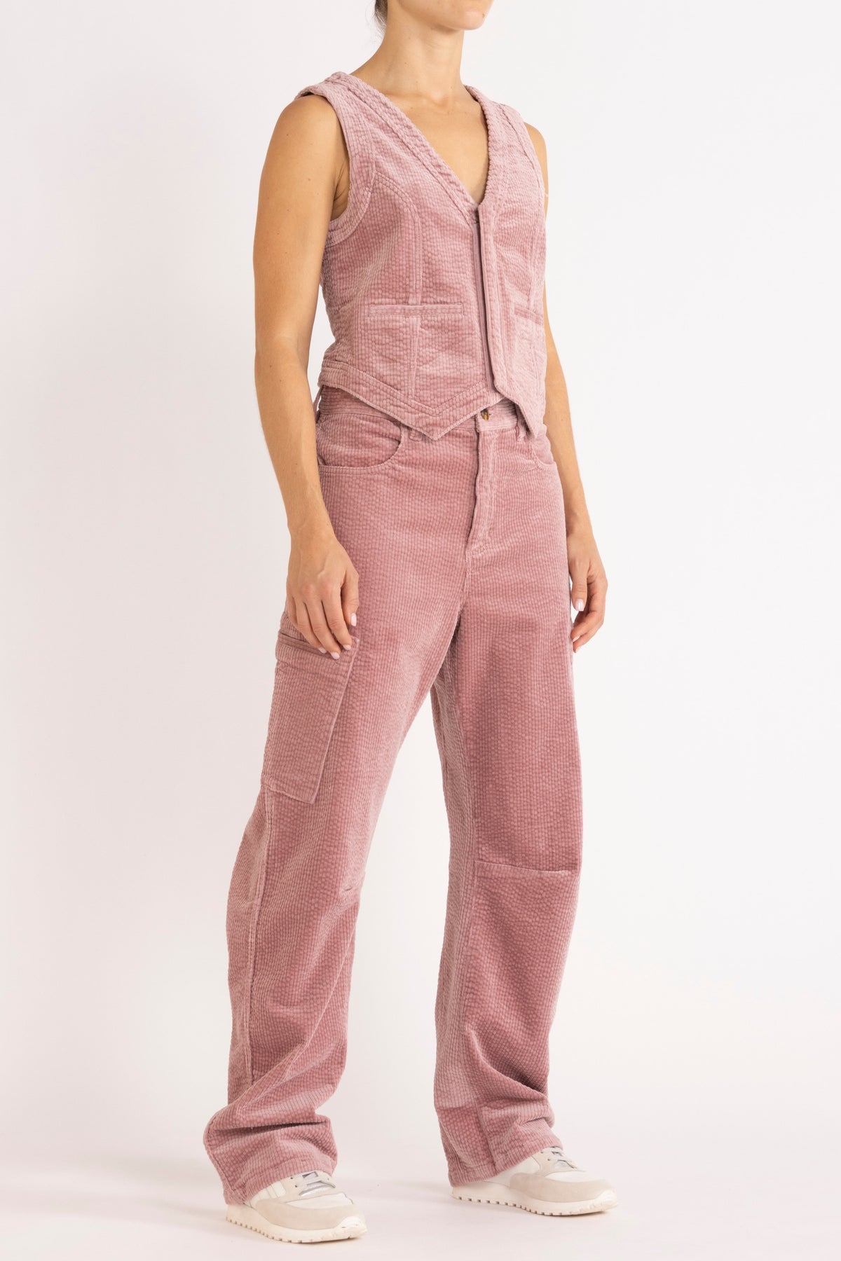 Dune Corduroy Pant in Rose from Flannel