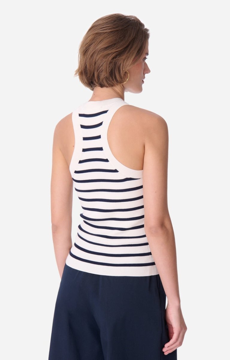 Edea Tank Top in Ecru Navy from VANESSA BRUNO at Edito boutique