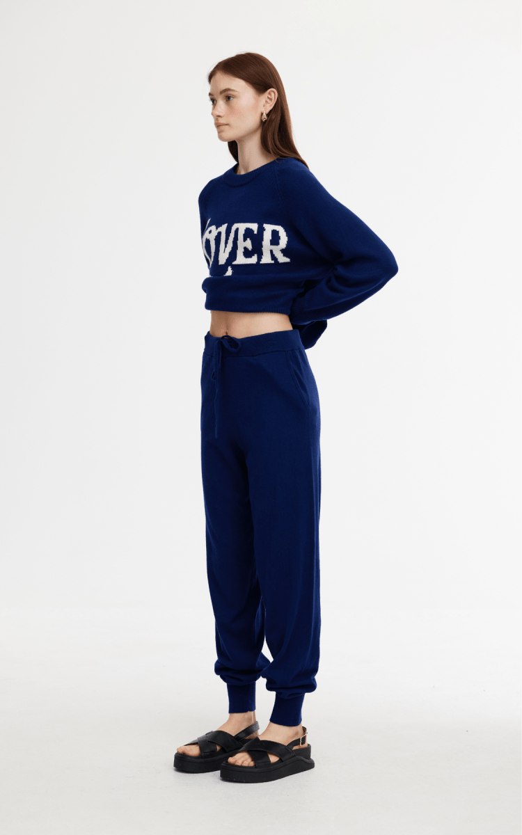 Eliza Knit Pant in Indigo from KINNEY at Edito boutique