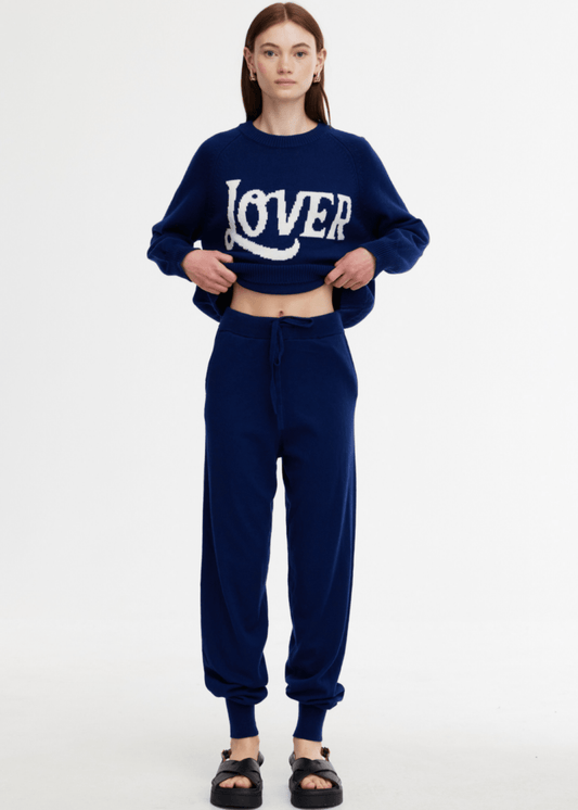 Eliza Knit Pant in Indigo from KINNEY at Edito boutique Eliza Knit Pant in Indigo from KINNEY at Edito boutique