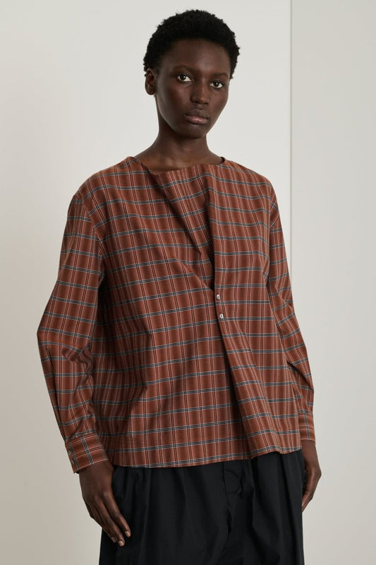 Emeline Shirt in Brown/Black from SOEUR at Edito boutique Emeline Shirt in Brown/Black from SOEUR at Edito boutique